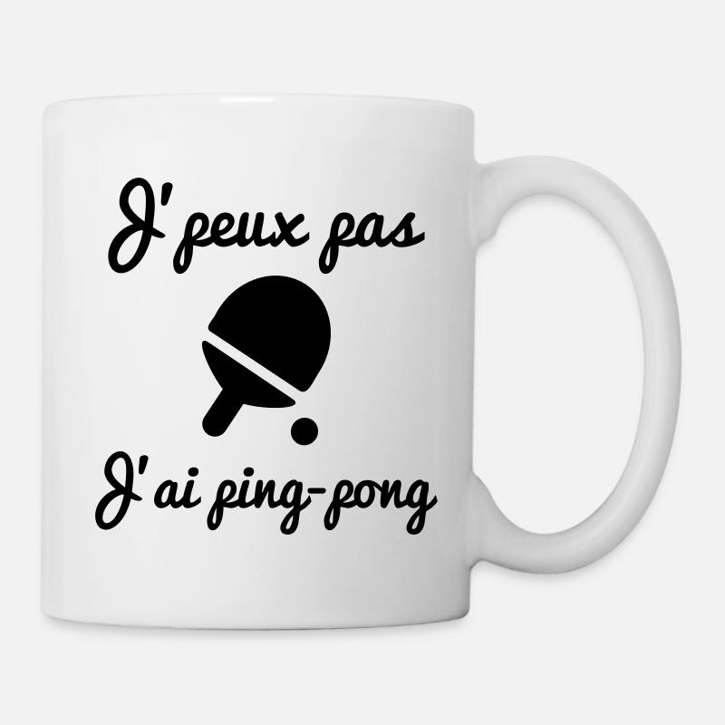 J'peux pas j'ai ping-pong - Mug blanc - blanc