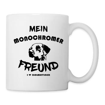 Mein monochromer Freund - Ich liebe Dalmatiner - Tasse - Weiß - Rechts