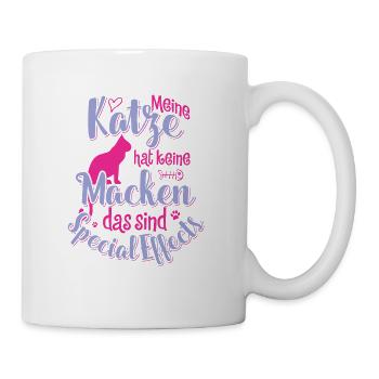 Katze hat keine Macken, das sind Special Effects - Tasse - Weiß - Rechts