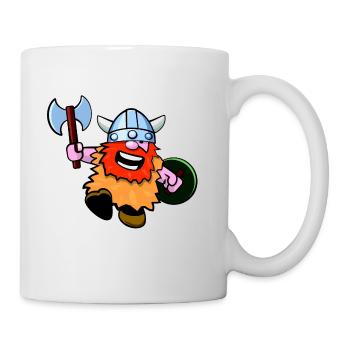 Niedlicher Wikinger - Tasse - Weiß - Rechts