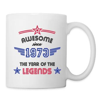 Awesome since 1973 Geburtstag 1973 - Tasse - Weiß - Rechts