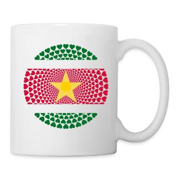 Suriname Surinam sranan Love Heart Mandala - Mug blanc - blanc - Droite