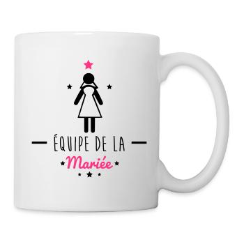enterrement de vie de jeune fille : mariée - Mug blanc - blanc - Droite