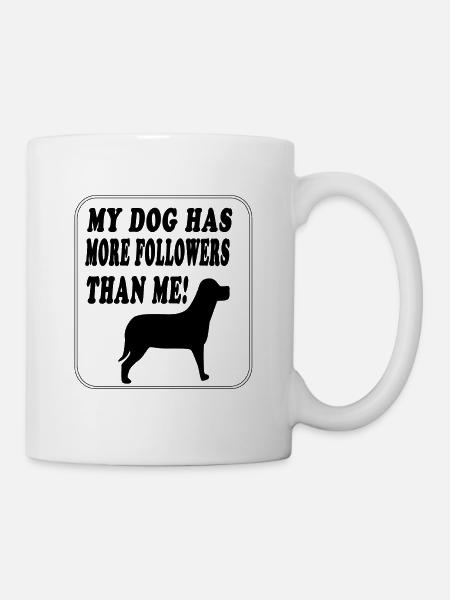 CHIEN ABONNÉS - Mug blanc - blanc
