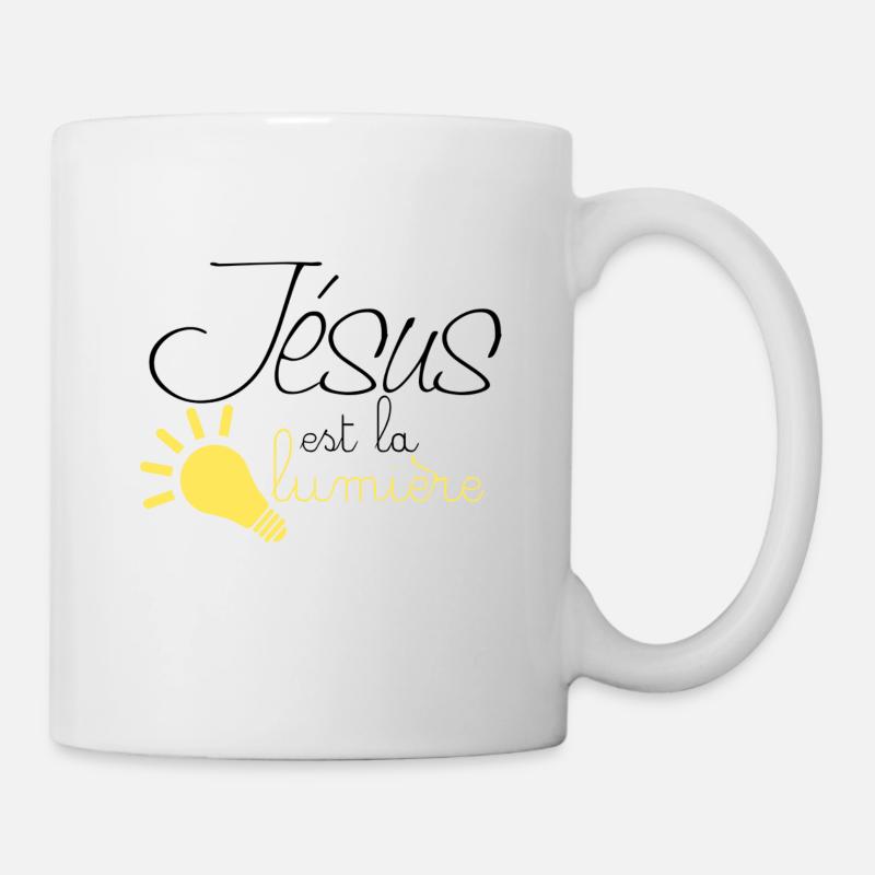 Jésus la lumière - Mug blanc - blanc
