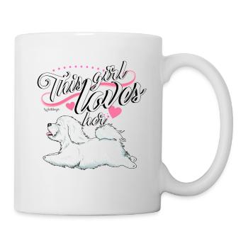 Coton De Tuléar Fille - Mug blanc - blanc - Droite