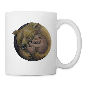 Bear Mum with Baby Bear - Security - Gift - Mug - white - Right