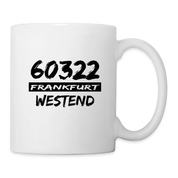 60322 Frankfurt Westend - Tasse - Weiß - Rechts