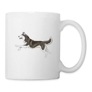 Husky Sibérien Diamants2 - Mug blanc - blanc - Droite