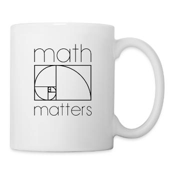 MATH QUESTIONS MATHÉMATIQUES SHIRT - Mug blanc - blanc - Droite