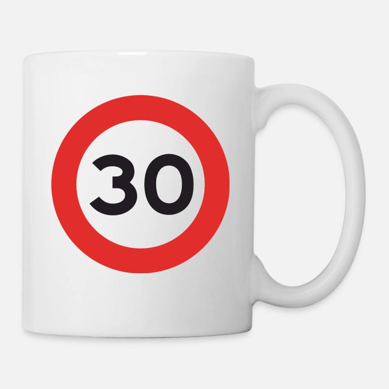 30mph - Tasse - Weiß