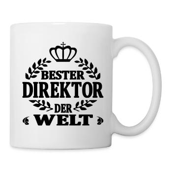 Bester direktor der welt - Tasse - Weiß - Rechts