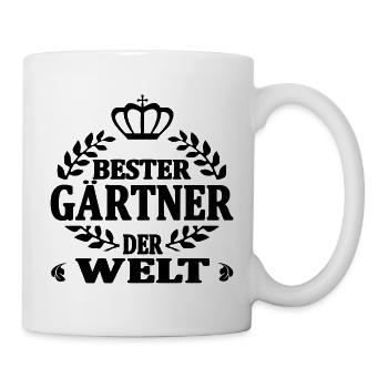 Bester gärtner der welt - Tasse - Weiß - Rechts
