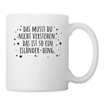 Isländer-Ding - Tasse - Weiß - Rechts