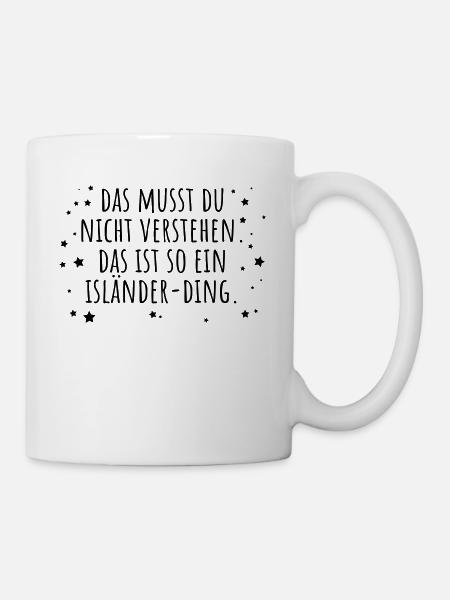 Isländer-Ding - Tasse - Weiß