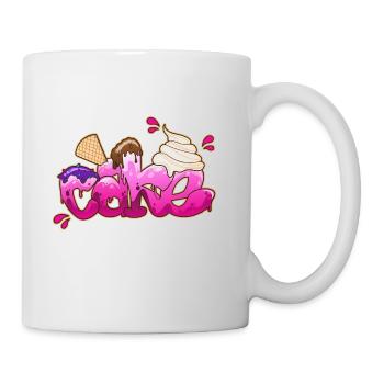 Gâteau signature graffiti - Mug blanc - blanc - Droite