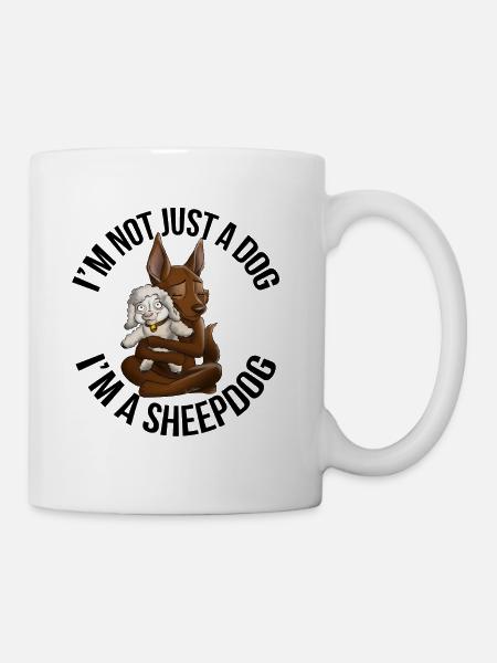 Kelpie Schafe Schokolade - Tasse - Weiß