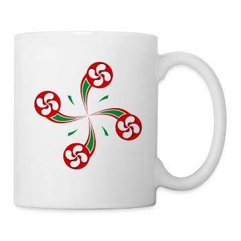 basque_cross_05 - Mug blanc - blanc - Droite