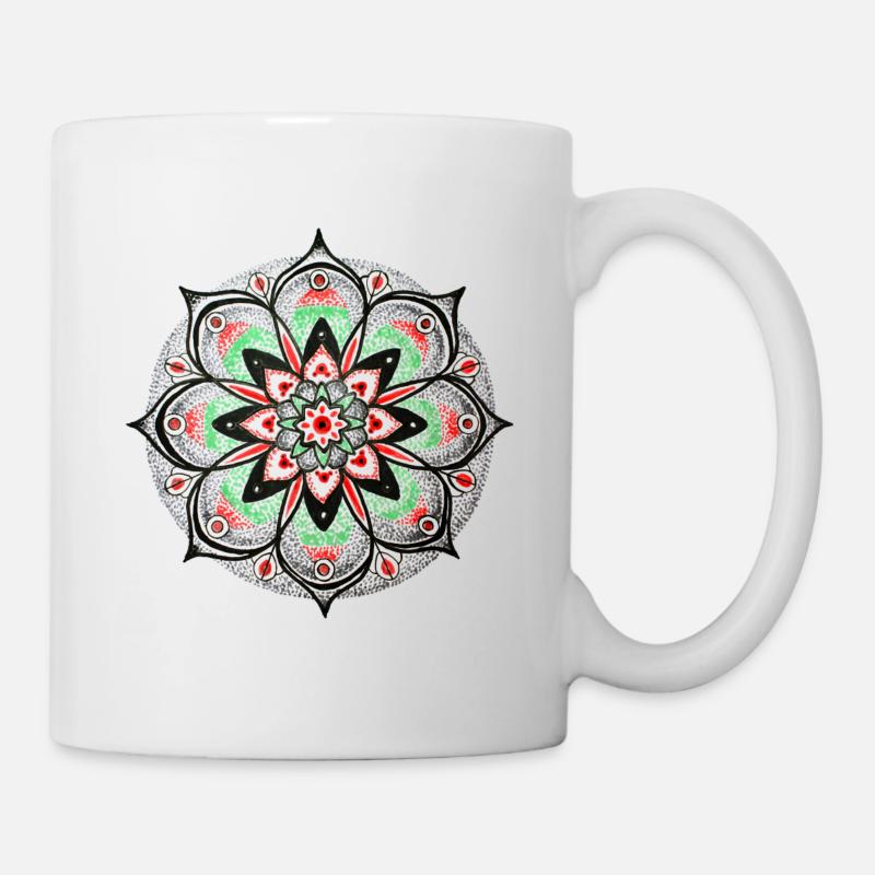 mandala - Mug blanc - blanc