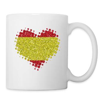 I love Spain - heart spanish pride home - Mug - white - Right