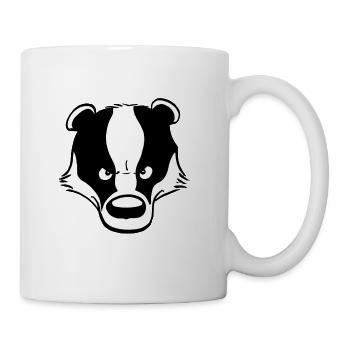 Wütender Dachs - Tasse - Weiß - Rechts