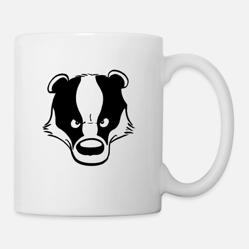 Blaireau en colère - Mug blanc - blanc