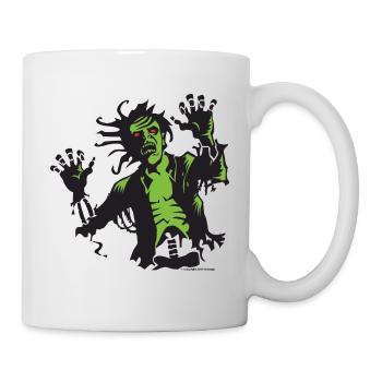 Zombie Attacke - Tasse - Weiß - Rechts