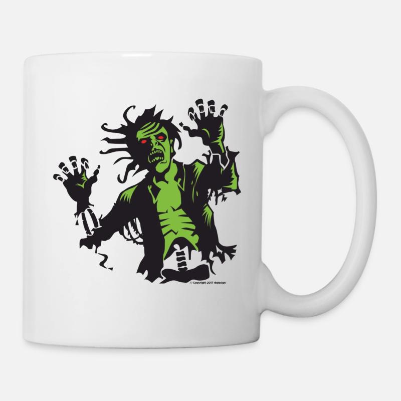Zombie Attacke - Tasse - Weiß