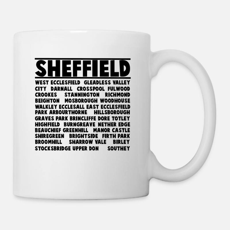 Sheffields Stadt - Tasse - Weiß