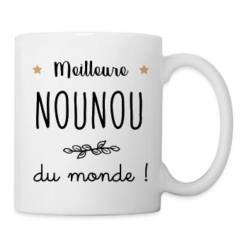 Meilleure Nounou du monde vecteur - Mug blanc - blanc - Droite