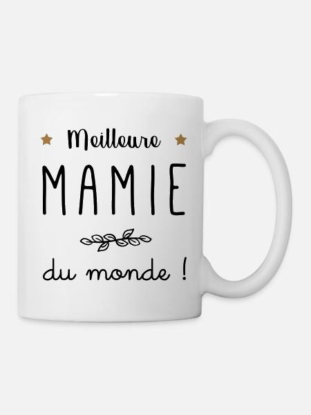 Meilleure mamie du monde vecteur - Mug blanc - blanc