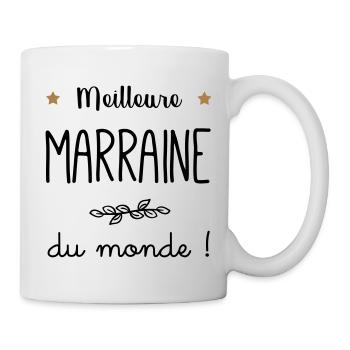 Meilleure Marraine du monde vecteur - Mug blanc - blanc - Droite