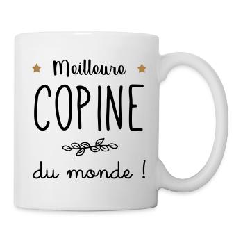 meilleure copine du monde - Mug blanc - blanc - Droite