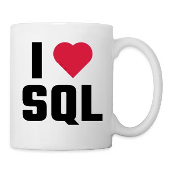 I Love SQL - Mug - white - Right