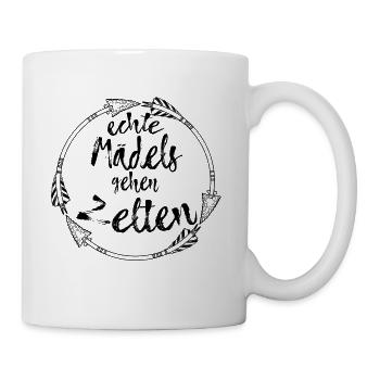 MÄDELS ZELTEN ZELTLAGER CAMPING SPRÜCHE GESCHENK - Tasse - Weiß - Rechts