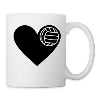 Volleyball - Tasse - Weiß - Rechts