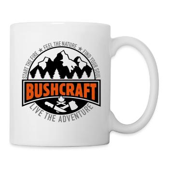 Bushcraft -Live the adventure Bushcrafter gift - Mug - white - Right