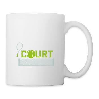 See You in Court Tennis Sport Ballsport gazon sable - Mug blanc - blanc - Droite