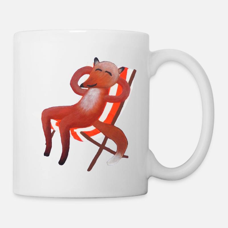 Bain de soleil Fox (sans soleil) - Mug blanc - blanc
