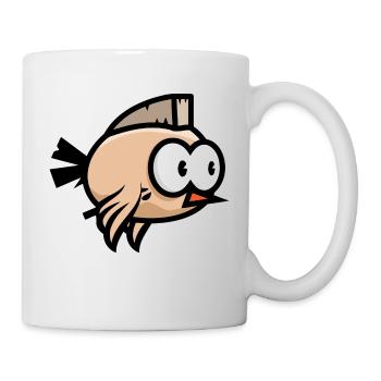 Vogle,punk,tier,comic - Tasse - Weiß - Rechts