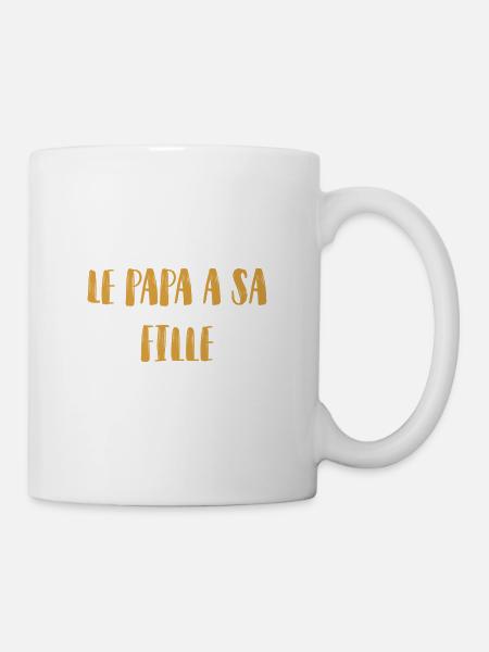 papa a sa fille - Mug blanc - blanc