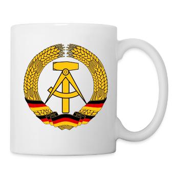 Armoiries de la RDA - Mug blanc - blanc - Droite