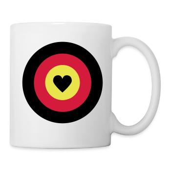 I love Germany Dartscheibe - Tasse - Weiß - Rechts