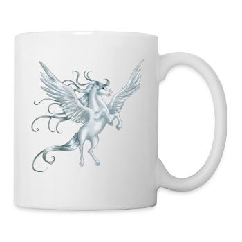 Pegasus with spread wings - Mug - white - Right