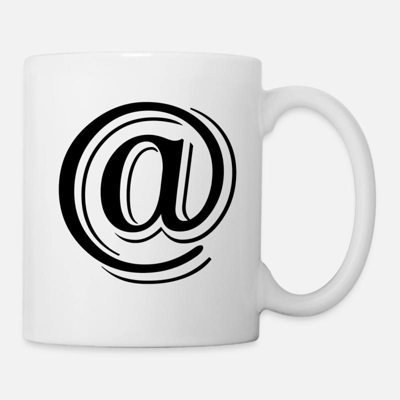 @ at - Tasse - Weiß