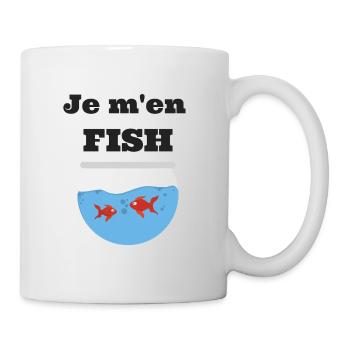 Je m'en FISH - Mug blanc - blanc - Droite