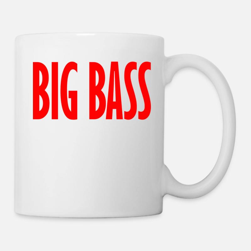 große Basslinie - Tasse - Weiß