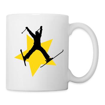 ski jump star - Tasse - Weiß - Rechts