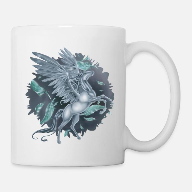Pegasus with "Stain" background - Mug - white