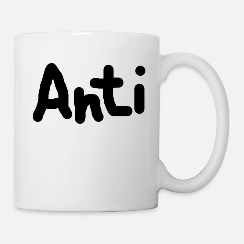 contre - Mug blanc - blanc